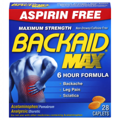 BACKAID PILLS MAX STRENGTH 28                