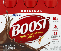 BOOST NUTRITION BOTTLE CHOC 8 OZ 6(4)        