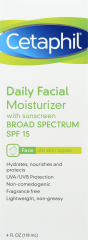 CETAPHIL DAILY FACIAL W/SPF-15 4 OZ          