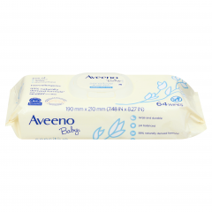 AVEENO BABY WIPE SENSITIVE ALL OVER 64       