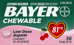 BAYER ASPIRIN TAB CHILDREN CHERRY 36         