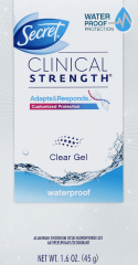 SECRET CLINICAL WATERPROOF CLEAR GEL 1.6 OZ  