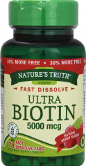 BIOTIN 5000 MCG FAST DISSOLVE TAB 78 NT      
