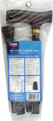 CANE ALUM FOLDING DERBY 3/4" BLK             