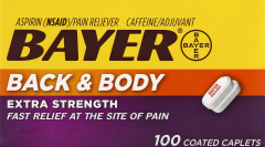 BAYER EX STR BACK & BODY PAIN CAPLET 100     