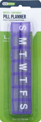 PILL REMINDER WEEKLY 7 COMP CONTOUR LG       