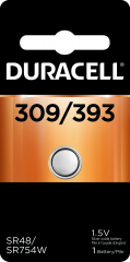 DURACELL WATCH BATTERY D309/393BPK           