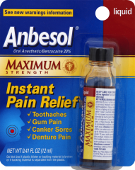 ANBESOL MAXIMUM STRENGTH ANTISEPTIC 0.41 OZ  