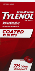 TYLENOL COATED TABLET EXTRA STR 500 MG 225   