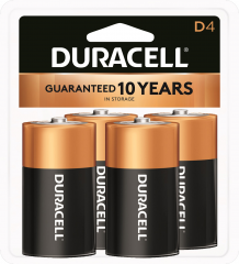 DURACELL BATT SIZE D 4 PACK #MN1300R4Z17     