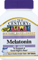 21ST CENTURY MELATONIN 3 MG TAB 200          