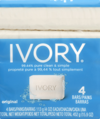 IVORY SOAP BATH ORIGINAL 4 OZ 4-BAR          
