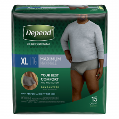 DEPEND UNDERWEAR MAX MEN XL 15 CS/2          