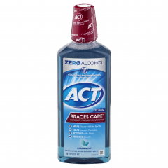 ACT BRACES CARE MOUTH WASH MINT 18 OZ        