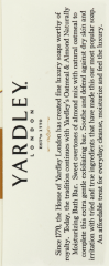 YARDLEY SOAP OATMEAL/ALMOND BAR 4.25 OZ      