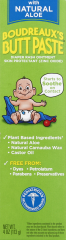BOUDREAUX'S BUTT PASTE NATURAL ALOE OINT 4 OZ