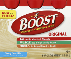 BOOST NUTRITION BOTTLE VAN 8 OZ 6(4)         