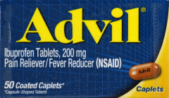 ADVIL CAPLET REG STRENGTH 200 MG 50          