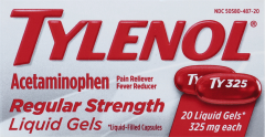 TYLENOL LIQUID GEL REGULAR STRENGTH 20       