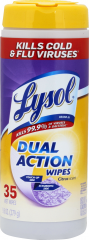 LYSOL DUAL ACTION DISINFECTING WIPES 35      